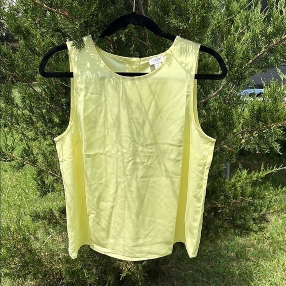 NWT J. Crew Yellow Sleeveless Tank Top